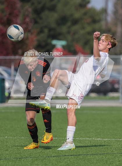 Thumbnail 1 in Idaho Falls vs Canyon Ridge (IHSAA 4A State Playoff)  photogallery.