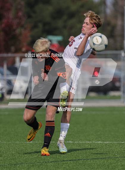 Thumbnail 2 in Idaho Falls vs Canyon Ridge (IHSAA 4A State Playoff)  photogallery.