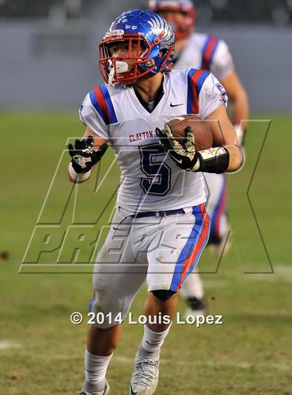 Thumbnail 3 in Clayton Valley Charter vs. Redlands East Valley (CIF State DIV 2 Final) photogallery.
