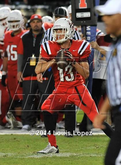 Thumbnail 3 in Clayton Valley Charter vs. Redlands East Valley (CIF State DIV 2 Final) photogallery.
