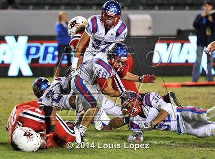 Thumbnail 3 in Clayton Valley Charter vs. Redlands East Valley (CIF State DIV 2 Final) photogallery.
