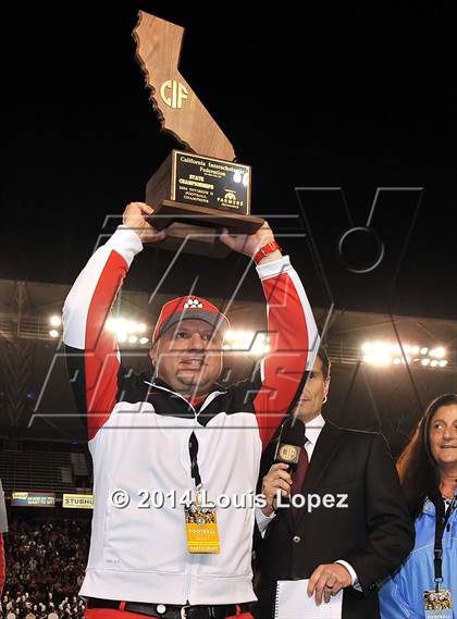 Thumbnail 3 in Clayton Valley Charter vs. Redlands East Valley (CIF State DIV 2 Final) photogallery.