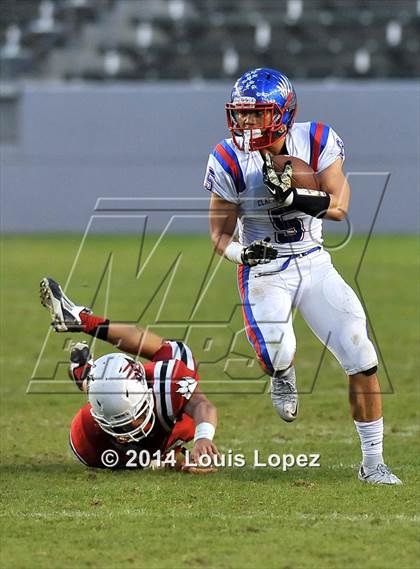 Thumbnail 1 in Clayton Valley Charter vs. Redlands East Valley (CIF State DIV 2 Final) photogallery.