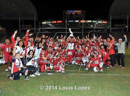 Thumbnail 3 in Clayton Valley Charter vs. Redlands East Valley (CIF State DIV 2 Final) photogallery.
