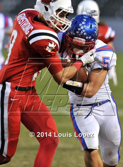 Thumbnail 2 in Clayton Valley Charter vs. Redlands East Valley (CIF State DIV 2 Final) photogallery.