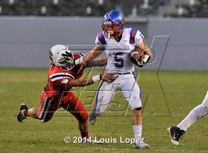 Thumbnail 3 in Clayton Valley Charter vs. Redlands East Valley (CIF State DIV 2 Final) photogallery.