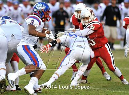 Thumbnail 3 in Clayton Valley Charter vs. Redlands East Valley (CIF State DIV 2 Final) photogallery.
