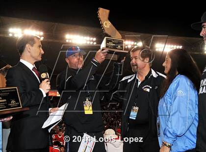 Thumbnail 3 in Clayton Valley Charter vs. Redlands East Valley (CIF State DIV 2 Final) photogallery.