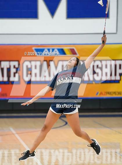 Thumbnail 2 in AIA D1/D2 Badminton Team Finals photogallery.