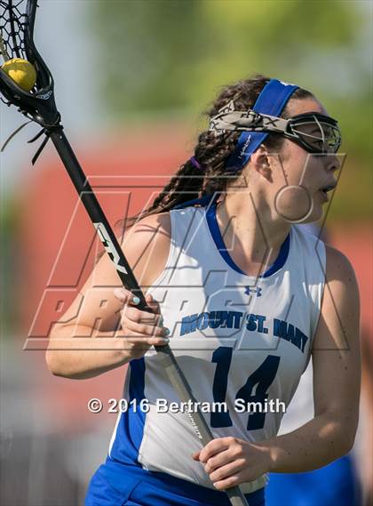Thumbnail 1 in Sacred Heart vs Mount St. Mary Academy (Monsignor Martin Semifinal) photogallery.