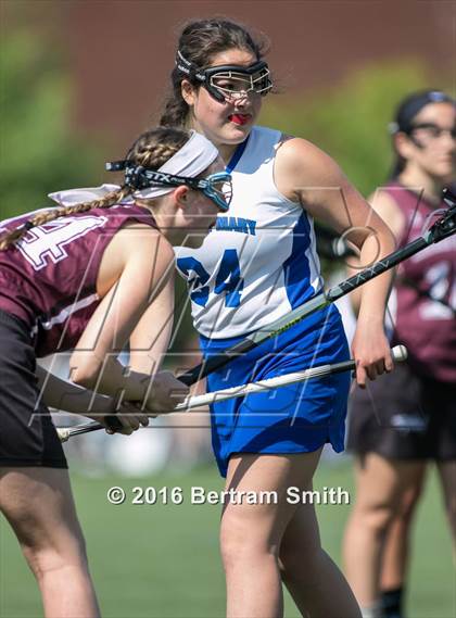 Thumbnail 1 in Sacred Heart vs Mount St. Mary Academy (Monsignor Martin Semifinal) photogallery.