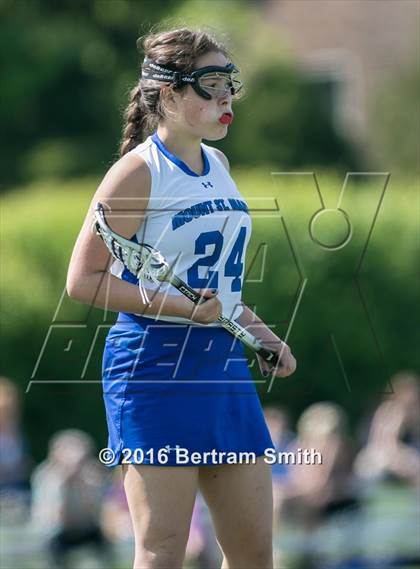 Thumbnail 1 in Sacred Heart vs Mount St. Mary Academy (Monsignor Martin Semifinal) photogallery.
