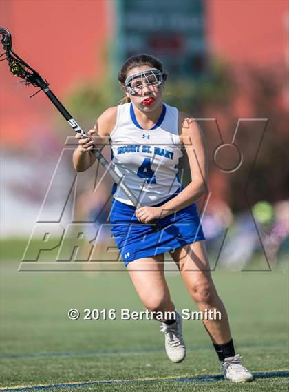 Thumbnail 2 in Sacred Heart vs Mount St. Mary Academy (Monsignor Martin Semifinal) photogallery.