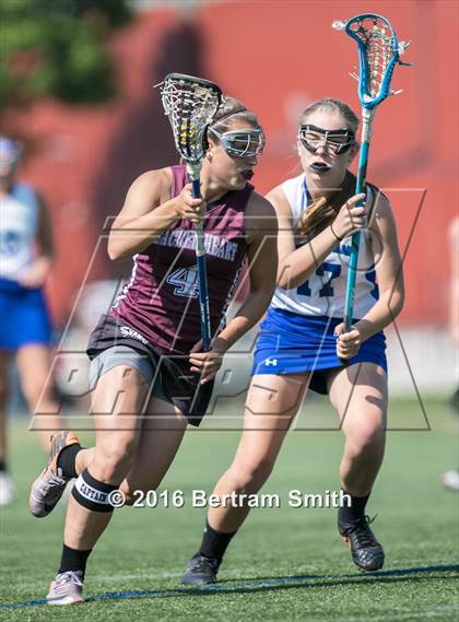 Thumbnail 3 in Sacred Heart vs Mount St. Mary Academy (Monsignor Martin Semifinal) photogallery.