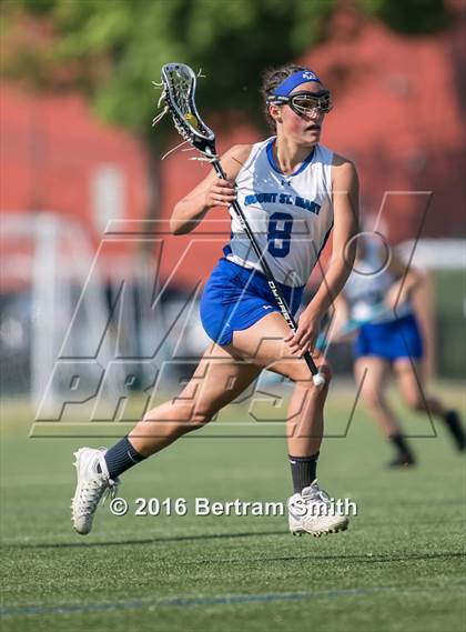 Thumbnail 3 in Sacred Heart vs Mount St. Mary Academy (Monsignor Martin Semifinal) photogallery.