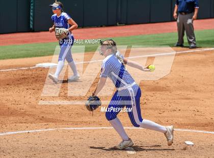 Thumbnail 2 in Coahoma vs. Rains (UIL 3A Softball Semifinal) photogallery.
