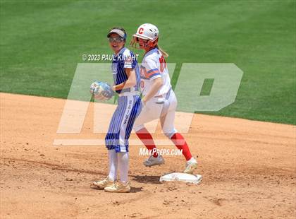 Thumbnail 2 in Coahoma vs. Rains (UIL 3A Softball Semifinal) photogallery.