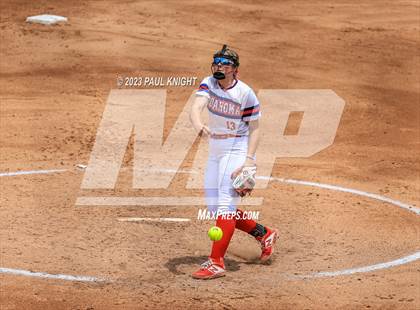 Thumbnail 1 in Coahoma vs. Rains (UIL 3A Softball Semifinal) photogallery.