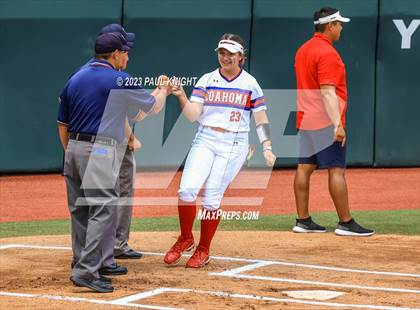 Thumbnail 3 in Coahoma vs. Rains (UIL 3A Softball Semifinal) photogallery.