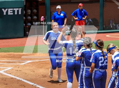 Thumbnail 1 in Coahoma vs. Rains (UIL 3A Softball Semifinal) photogallery.