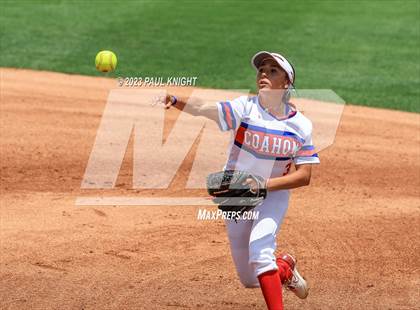 Thumbnail 1 in Coahoma vs. Rains (UIL 3A Softball Semifinal) photogallery.