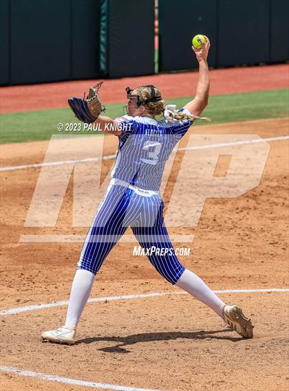 Thumbnail 2 in Coahoma vs. Rains (UIL 3A Softball Semifinal) photogallery.