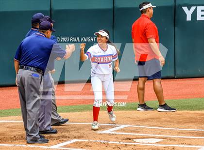 Thumbnail 3 in Coahoma vs. Rains (UIL 3A Softball Semifinal) photogallery.