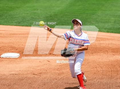 Thumbnail 1 in Coahoma vs. Rains (UIL 3A Softball Semifinal) photogallery.