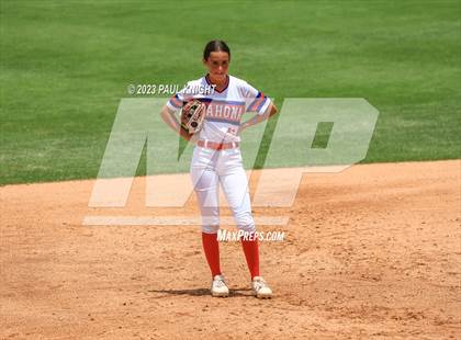 Thumbnail 2 in Coahoma vs. Rains (UIL 3A Softball Semifinal) photogallery.