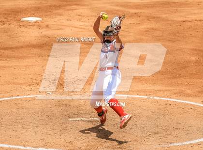 Thumbnail 1 in Coahoma vs. Rains (UIL 3A Softball Semifinal) photogallery.