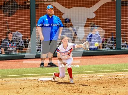 Thumbnail 3 in Coahoma vs. Rains (UIL 3A Softball Semifinal) photogallery.