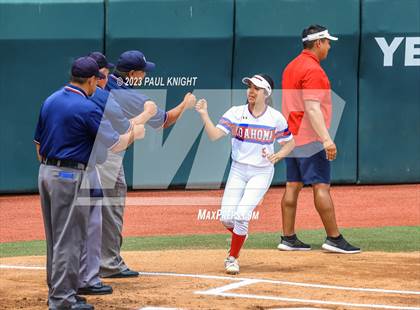 Thumbnail 2 in Coahoma vs. Rains (UIL 3A Softball Semifinal) photogallery.