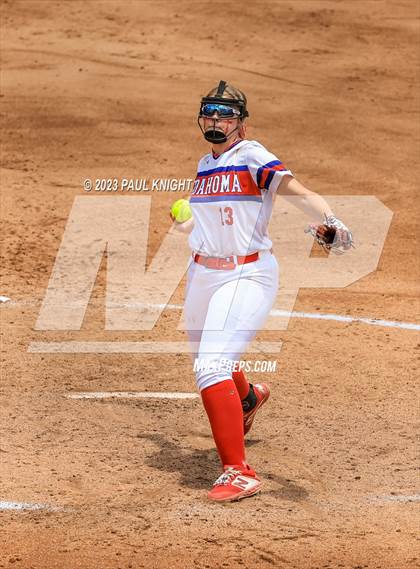 Thumbnail 2 in Coahoma vs. Rains (UIL 3A Softball Semifinal) photogallery.