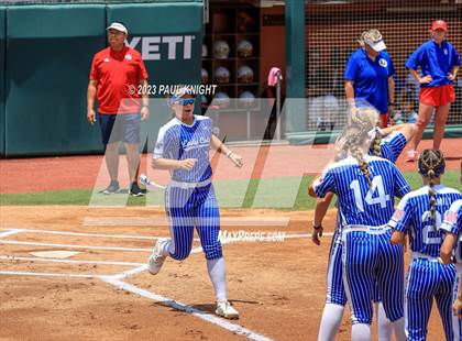 Thumbnail 2 in Coahoma vs. Rains (UIL 3A Softball Semifinal) photogallery.