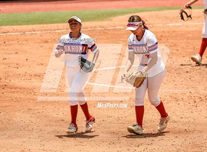 Thumbnail 1 in Coahoma vs. Rains (UIL 3A Softball Semifinal) photogallery.