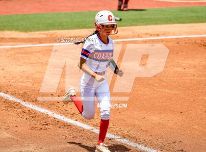 Thumbnail 3 in Coahoma vs. Rains (UIL 3A Softball Semifinal) photogallery.