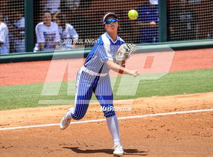 Thumbnail 2 in Coahoma vs. Rains (UIL 3A Softball Semifinal) photogallery.