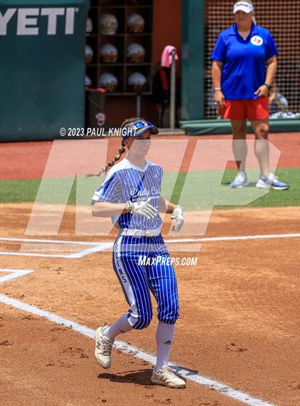 Thumbnail 2 in Coahoma vs. Rains (UIL 3A Softball Semifinal) photogallery.