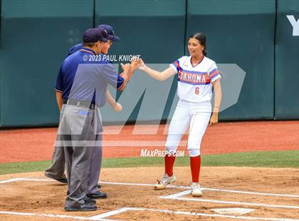 Thumbnail 1 in Coahoma vs. Rains (UIL 3A Softball Semifinal) photogallery.
