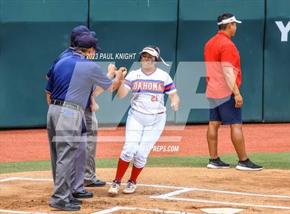 Thumbnail 1 in Coahoma vs. Rains (UIL 3A Softball Semifinal) photogallery.