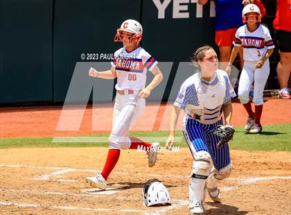 Thumbnail 2 in Coahoma vs. Rains (UIL 3A Softball Semifinal) photogallery.