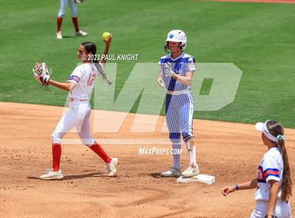 Thumbnail 1 in Coahoma vs. Rains (UIL 3A Softball Semifinal) photogallery.