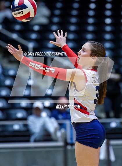 Thumbnail 3 in Wimberley vs. Randall (UIL 4A Volleyball Division II Final) photogallery.