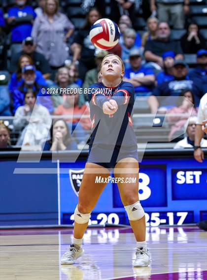 Thumbnail 1 in Wimberley vs. Randall (UIL 4A Volleyball Division II Final) photogallery.