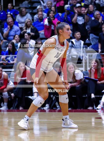 Thumbnail 3 in Wimberley vs. Randall (UIL 4A Volleyball Division II Final) photogallery.