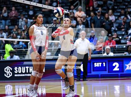 Thumbnail 3 in Wimberley vs. Randall (UIL 4A Volleyball Division II Final) photogallery.