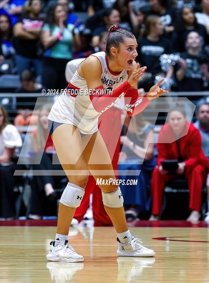 Thumbnail 1 in Wimberley vs. Randall (UIL 4A Volleyball Division II Final) photogallery.