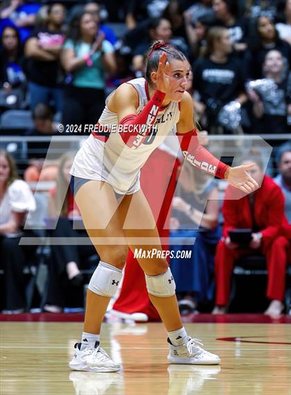 Thumbnail 3 in Wimberley vs. Randall (UIL 4A Volleyball Division II Final) photogallery.