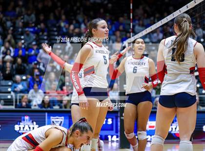 Thumbnail 2 in Wimberley vs. Randall (UIL 4A Volleyball Division II Final) photogallery.