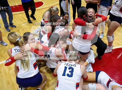 Thumbnail 1 in Wimberley vs. Randall (UIL 4A Volleyball Division II Final) photogallery.
